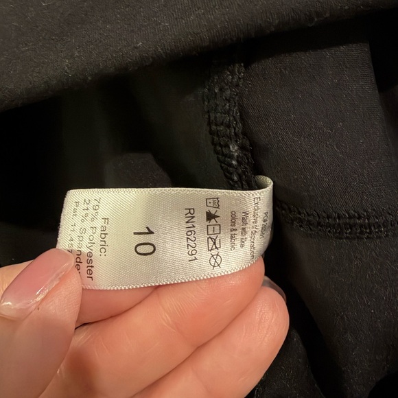 SWEETFLEXX Black Compression Leggings EUC SIZE 10 - Picture 3 of 5